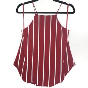 Mod Ref NWT Stitch Fix Red Striped Tank Top